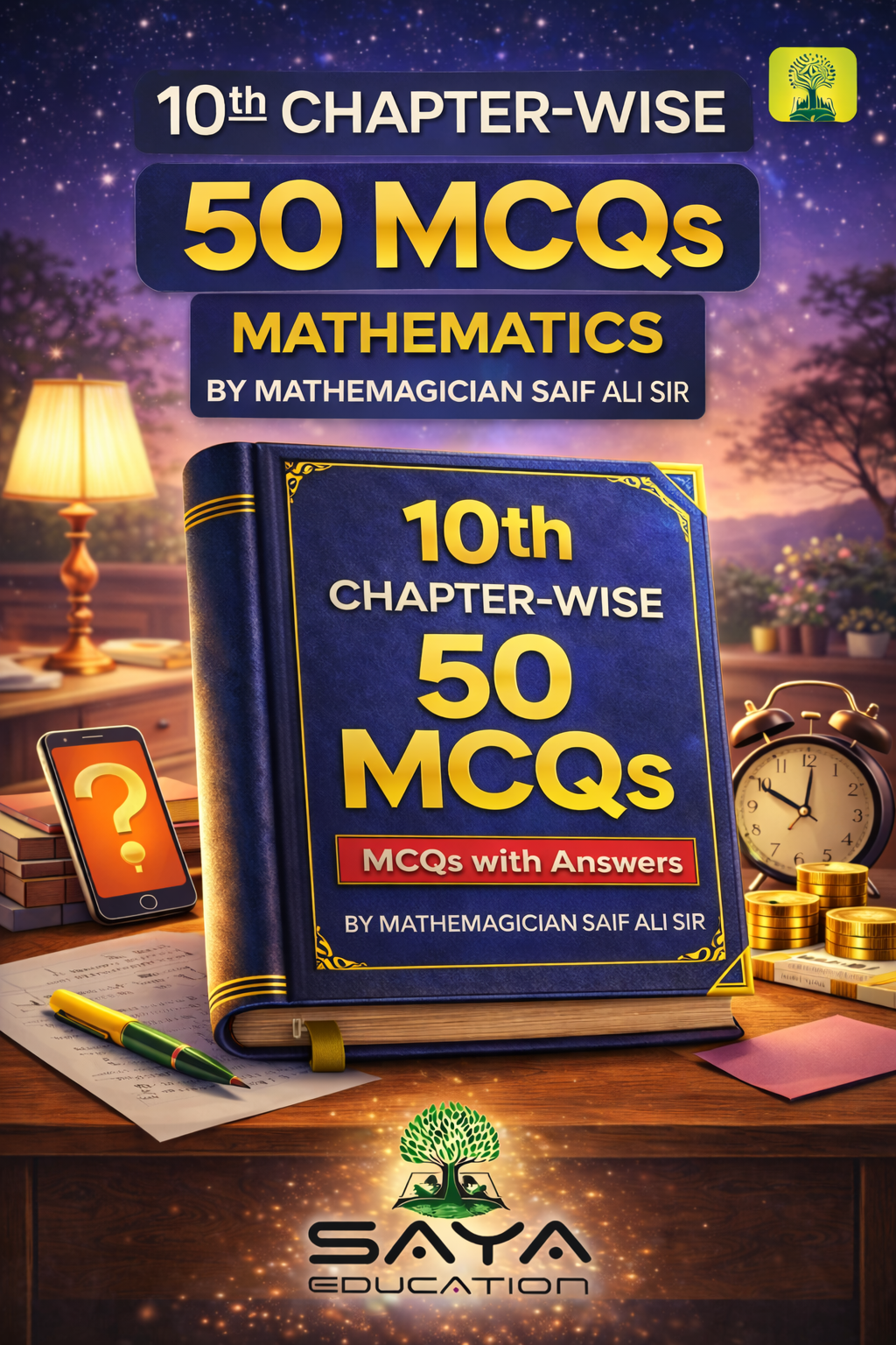 10TH MATHEMATICS CHAPTER WISE MCQS