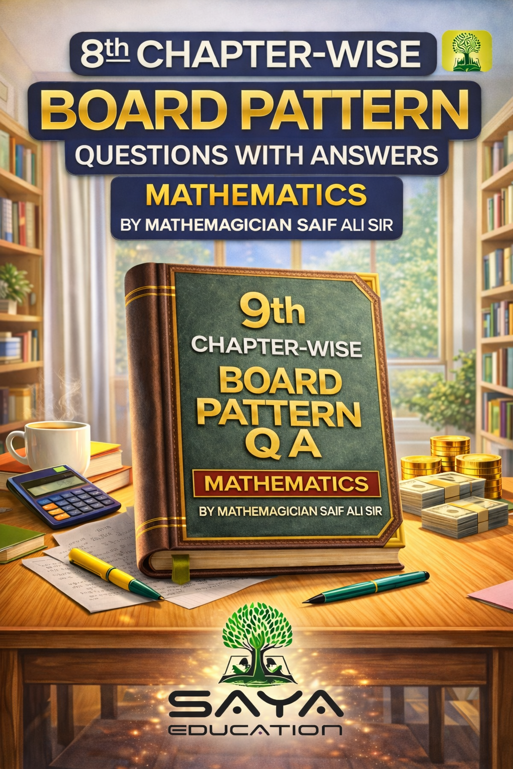 9TH MATHEMATICS CHAPTER WISE BOARD PATTERN QUESTION  PAPER WITH ANSWERS