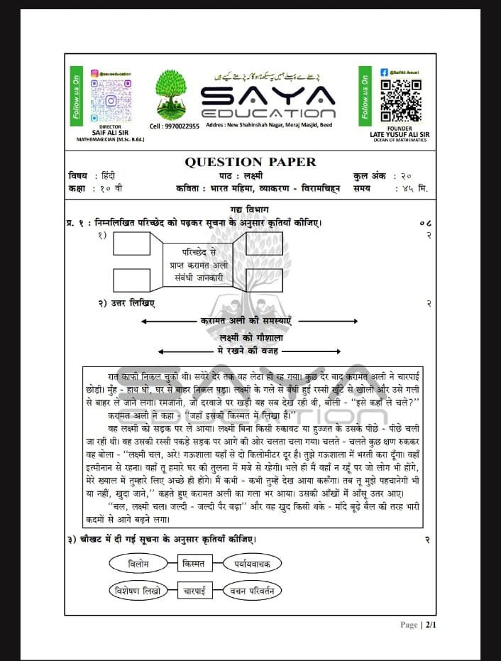 SSC 10TH ALL SUBJECTS CHAPTER WISE QUESTION PAPPER WITH ANSWER KEY